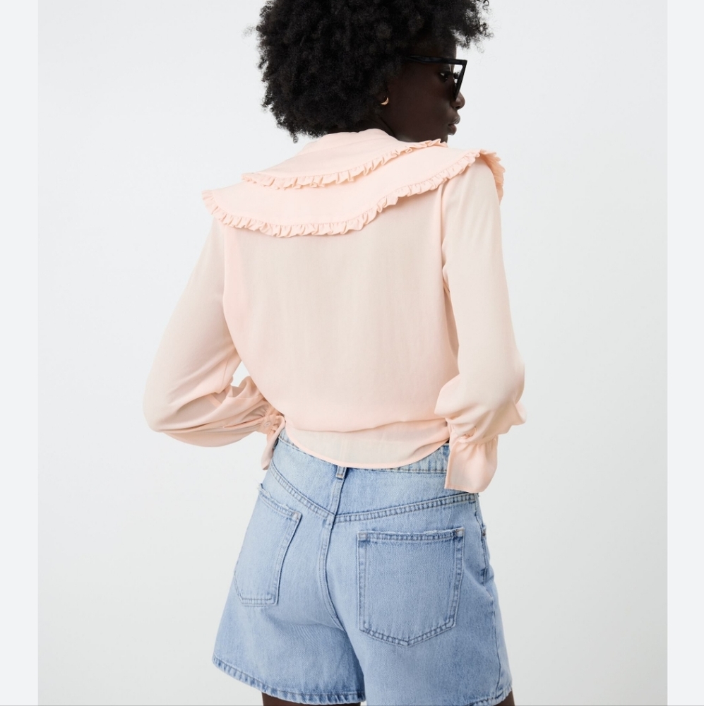 ZARA - Ruffled Shirt - Picture 3 of 9